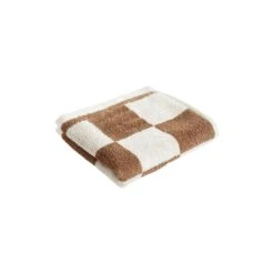 HAY Check Wash Cloth, Cappuccino