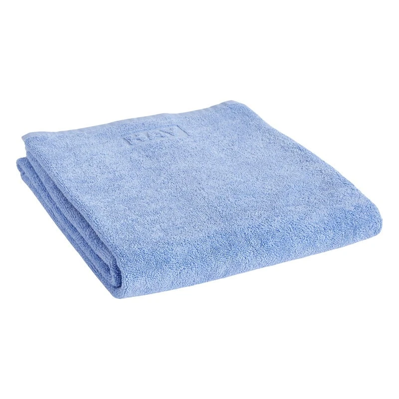 HAY Mono Bath Towel, Sky Blue 4 HAY Mono Bath Towel, Sky Blue - Image 2