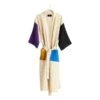 HAY Waffle Bathrobe, One Size, Cream Multi -Finnishdesignshop 541621 Waffle Bathrobe cream multi