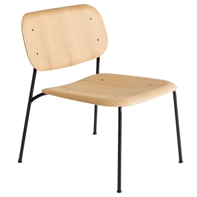 HAY Soft Edge 100 Lounge Chair, Black - Lacquered Oak 3 HAY Soft Edge 100 Lounge Chair, Black - Lacquered Oak