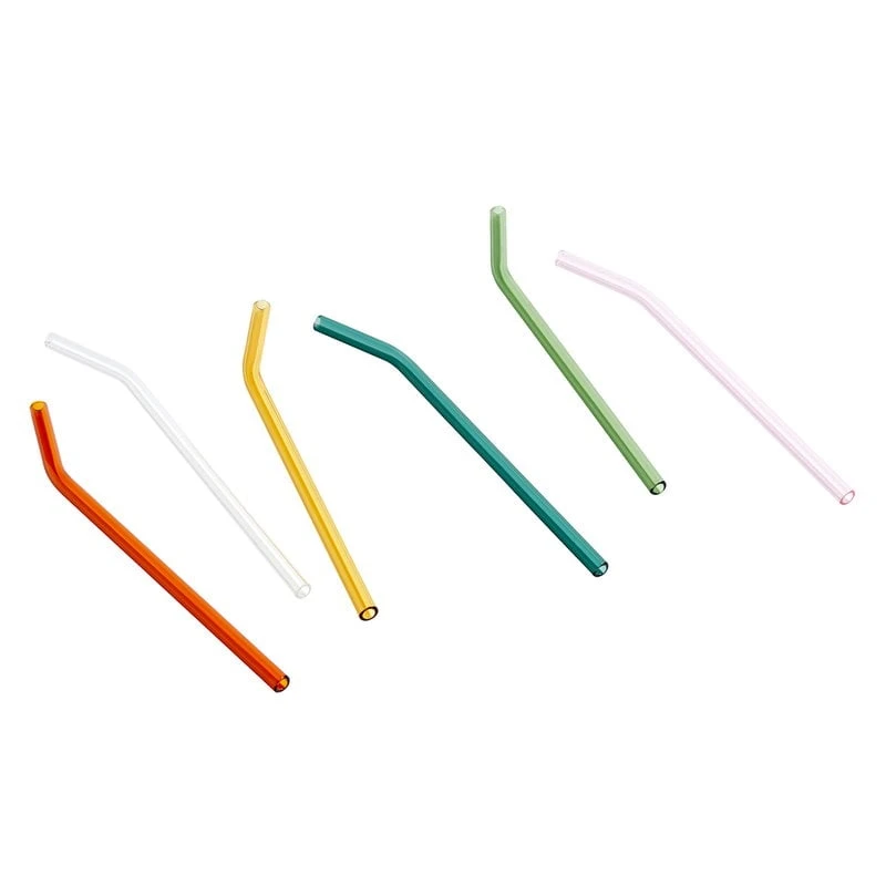 HAY Sip Smoothie Straws, 6 Pcs, Glass 3 HAY Sip Smoothie Straws, 6 Pcs, Glass