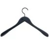HAY Soft Coat Hanger Wide, Black, 4 Pcs