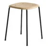 HAY Soft Edge 70 Stool, Black - Lacquered Oak -Finnishdesignshop 78Hay 21 TH