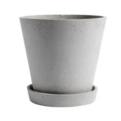 HAY Flowerpot And Saucer, XL, Grey