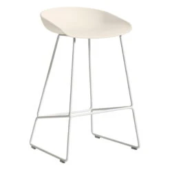 HAY About A Stool AAS38, Low, White - Cream