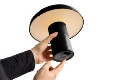 HAY Pao Portable Table Lamp, Soft Black -Finnishdesignshop 9367411009000 Pao Portable soft black detail 01 3