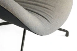 HAY About A Lounge Chair AAL81 Soft Duo, Black-Remix852-Steelcut Tri 10 HAY About A Lounge Chair AAL81 Soft Duo, Black-Remix852-Steelcut Tri -Finnishdesignshop 938275 AAL 81 Soft Duo front Remix 852 back Steelcut Trio 195 black powder coated base detail 03