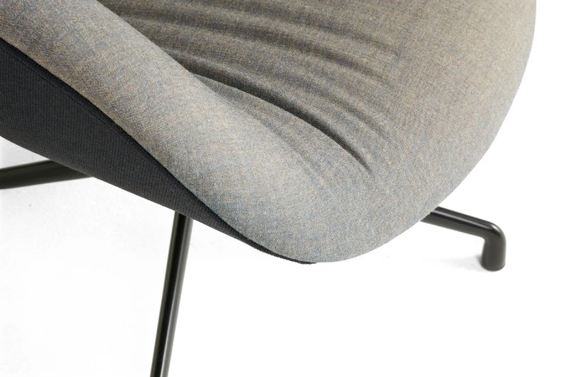 HAY About A Lounge Chair AAL81 Soft Duo, Black-Remix852-Steelcut Tri 5 HAY About A Lounge Chair AAL81 Soft Duo, Black-Remix852-Steelcut Tri - Image 3