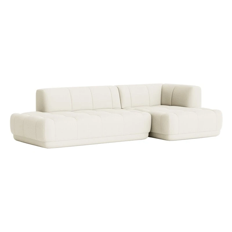 HAY Quilton Sofa, Combination 21, Right, Off-white Olavi By HAY 01 3 HAY Quilton Sofa, Combination 21, Right, Off-white Olavi By HAY 01