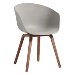 HAY About A Chair AAC22, Lacquered Walnut - Grey