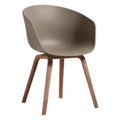 HAY About A Chair AAC22, Lacquered Walnut - Khaki