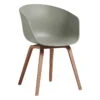 HAY About A Chair AAC22, Lacquered Walnut - Dusty Green -Finnishdesignshop 943408 AAC 22 dusty green shell wb lacquer walnut base