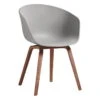 HAY About A Chair AAC22, Lacquered Walnut - Concrete Grey