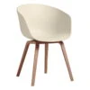 HAY About A Chair AAC22 Eco, Lacquered Walnut - Cream White -Finnishdesignshop 943449 AAC 22 Eco eco cream shell wb lacquer walnut base