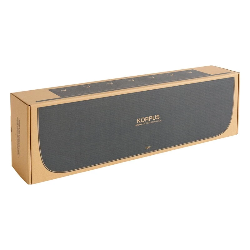 HAY Korpus Shelf L, 7 Hooks, Midnight Blue 4 HAY Korpus Shelf L, 7 Hooks, Midnight Blue - Image 2