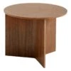HAY Slit Wood Table, 45 Cm, Lacquered Walnut -Finnishdesignshop 9440312009000 Slit Table Wood Round wb lacquer walnut