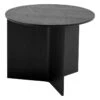 HAY Slit Wood Table, 45 Cm, Black 2 HAY Slit Wood Table, 45 Cm, Black -Finnishdesignshop 9440313009000 Slit Table Wood Round black wb lacquer oak