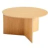 HAY Slit Wood Table, 65 Cm, Lacquered Oak -Finnishdesignshop 9440331009000 Slit Table Wood Round XL wb lacquer oak