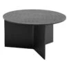 HAY Slit Wood Table, 65 Cm, Black 1 HAY Slit Wood Table, 65 Cm, Black -Finnishdesignshop 9440333009000 Slit Table Wood Round XL black wb lacquer oak