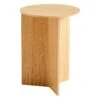 HAY Slit Wood Table, 35 Cm, High, Lacquered Oak -Finnishdesignshop 9440351009000 Slit Table Wood Round High wb lacquer oak