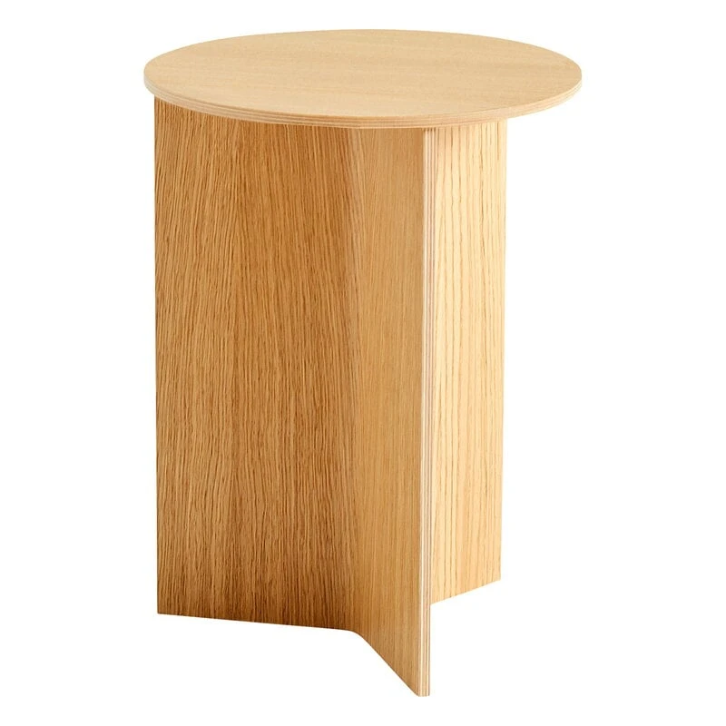 HAY Slit Wood Table, 35 Cm, High, Lacquered Oak 3 HAY Slit Wood Table, 35 Cm, High, Lacquered Oak