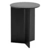 HAY Slit Wood Table, 35 Cm, High, Black 2 HAY Slit Wood Table, 35 Cm, High, Black -Finnishdesignshop 9440353009000 Slit Table Wood Round High black wb lacquer oak