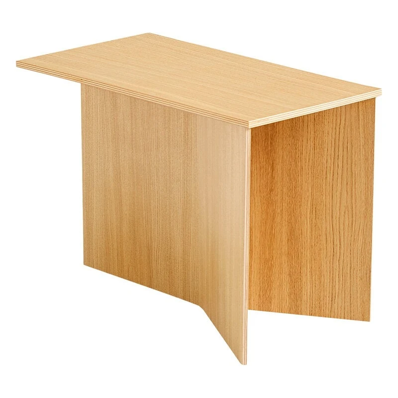 HAY Slit Wood Oblong Table, 50 X 28 Cm, Lacquered Oak 3 HAY Slit Wood Oblong Table, 50 X 28 Cm, Lacquered Oak
