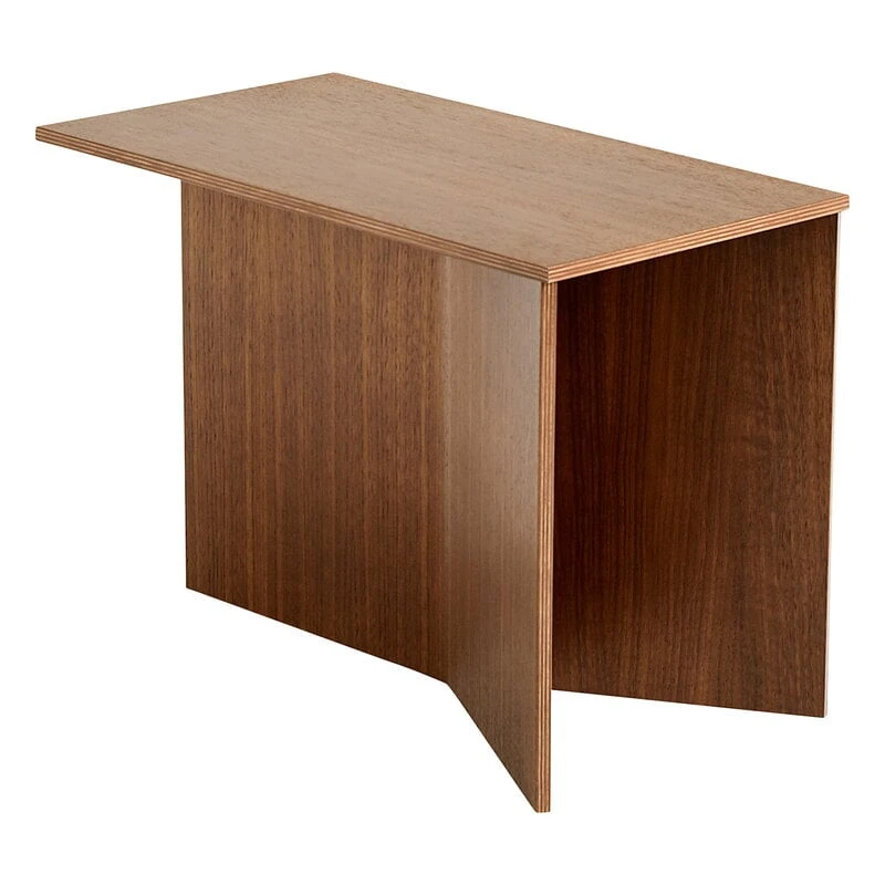 HAY Slit Wood Oblong Table, 50 X 28 Cm, Lacquered Walnut 3 HAY Slit Wood Oblong Table, 50 X 28 Cm, Lacquered Walnut