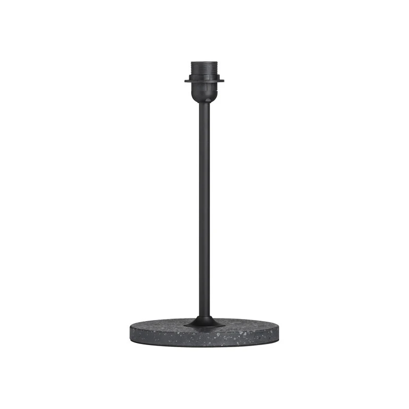 HAY Common Table Lamp Base, Soft Black - Black Terrazzo