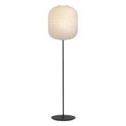 HAY Common Floor Lamp Base, Soft Black Steel -Finnishdesignshop 9452151009000 Common Floor Lamp base soft black steel stem and soft black steel base Oblong shade on 1