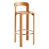 HAY Rey Bar Chair, 75 Cm, Golden 2 HAY Rey Bar Chair, 75 Cm, Golden -Finnishdesignshop 9453751409000 Rey Bar Stool H75 golden wb lacquer beech base