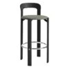 HAY Rey Bar Chair, 75 Cm, Deep Black - Black Grey Steelcut Trio 124 2 HAY Rey Bar Chair, 75 Cm, Deep Black - Black Grey Steelcut Trio 124 -Finnishdesignshop 945377 Rey Bar Stool H75 Steelcut Trio 124 uph deep black