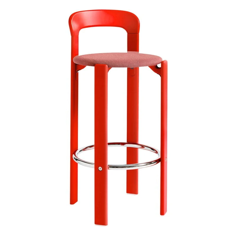 HAY Rey Bar Chair, 75 Cm, Scarlet Red - Red Steelcut Trio 636 3 HAY Rey Bar Chair, 75 Cm, Scarlet Red - Red Steelcut Trio 636