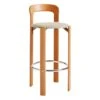 HAY Rey Bar Chair, 75 Cm, Golden - Beige Steelcut Trio 213