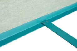 HAY Tamoto Bed, 160 X 200 Cm, Mint Turquoise - Metaphor 023 -Finnishdesignshop 946543 Tamoto Bed W160xL200 headboard Metaphor 023 and mint turquoise powder coated frame detail 05