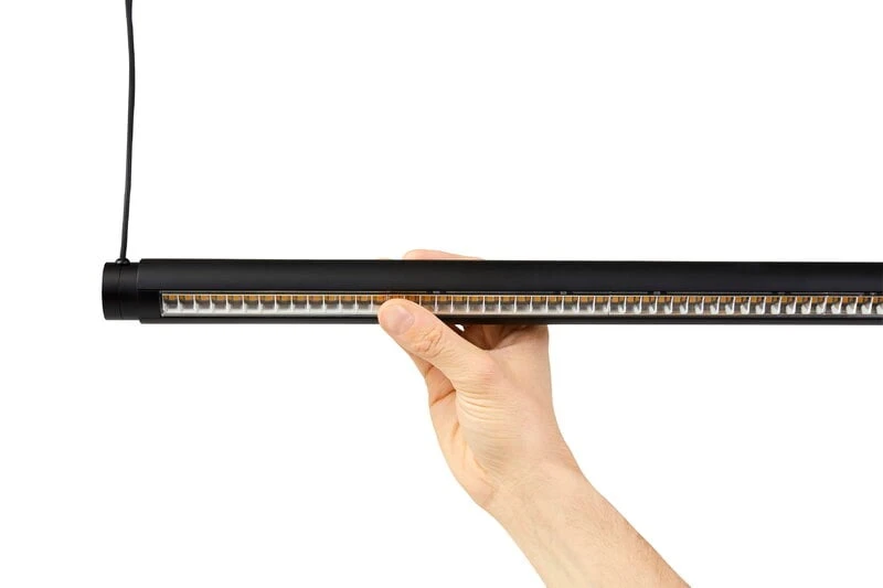 HAY Factor Linear Pendant, Directional 1500, Soft Black - Image 3