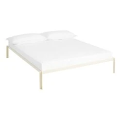 HAY Connect Bed, Alabaster -Finnishdesignshop 9466551409000 Connect Bed W160xL200xH30 with support bar alabaster Bedding US