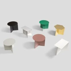 HAY Slit Table, 45 Cm, Brass -Finnishdesignshop 995Hay iso