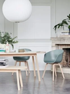 HAY Nelson Ball Bubble Pendant, L 13 HAY Nelson Ball Bubble Pendant, L -Finnishdesignshop AAC22 oak matt laquer base dusty blue Bubble Lamp Ball Triangle Leg Table Triangle Leg Bench Jessica Hans Vase