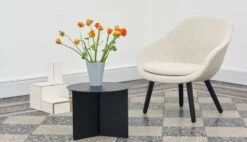 HAY Slit Table, 45 Cm, Black -Finnishdesignshop AAL 82 Oak black base Uph Coda 100 Slit Table black