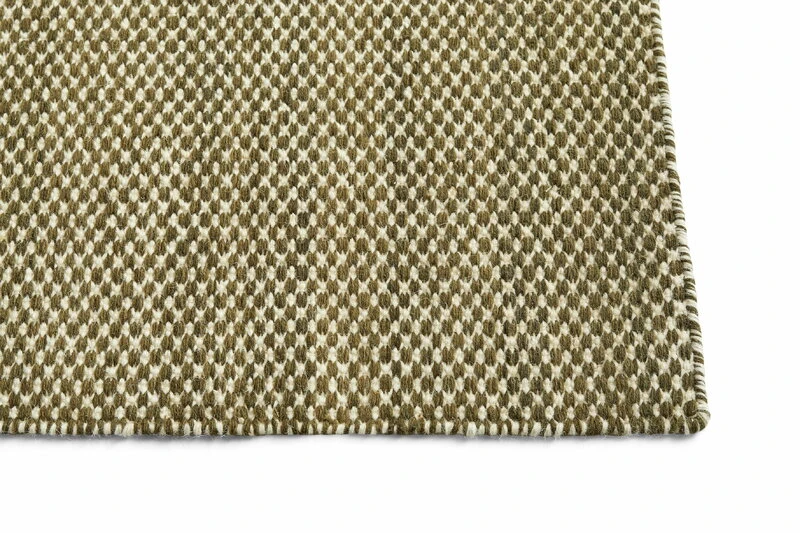HAY Moiré Kelim Rug, Olive 5 HAY Moiré Kelim Rug, Olive - Image 3