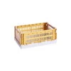 HAY Colour Crate Mix, S, Recycled Plastic, Golden Yellow -Finnishdesignshop AB664 A601 AF64 HAY Colour Crate Mix S golden yellow