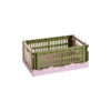 HAY Colour Crate Mix, S, Recycled Plastic, Olive - Powder 2 HAY Colour Crate Mix, S, Recycled Plastic, Olive - Powder -Finnishdesignshop AB664 A601 AH16 HAY Colour Crate Mix S olive powder