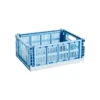 HAY Colour Crate Mix, M, Recycled Plastic, Sky Blue -Finnishdesignshop AB664 A602 AB72 HAY Colour Crate Mix M sky blue