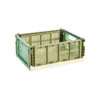 HAY Colour Crate Mix, M, Recycled Plastic, Olive - Dark Mint 2 HAY Colour Crate Mix, M, Recycled Plastic, Olive - Dark Mint -Finnishdesignshop AB664 A602 AH15 HAY Colour Crate Mix M olive dark mint