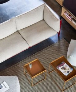 HAY Tray Table Medium Square, Toffee -Finnishdesignshop Arbour 3 Seater Hallingdal 220 wine red water based lacquer beech base Tray Table M toffee Tray Table Side toffee