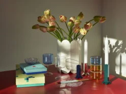 HAY Arcs Vase, White -Finnishdesignshop Arcs Vase Arcs Candleholder Tint Glass Tint Wineglass HAY Play Colour Sticks Spin Saucer