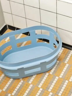 HAY Basket, S, Soft Blue -Finnishdesignshop Basket S soft blue 01
