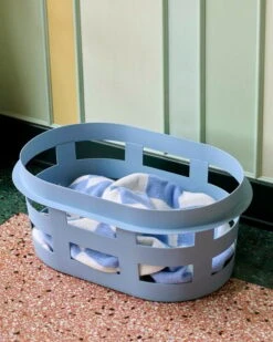 HAY Basket, S, Soft Blue -Finnishdesignshop Basket S soft blue 03
