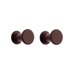 HAY Bolt Hook Set, 2 Pcs, Dark Brown